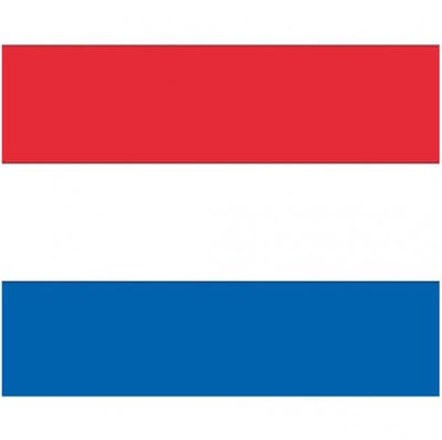 Vlag van Nederland stickers - 7.5 x 10 cm - Binnen/buiten - voor supporters