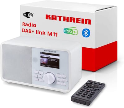 DAB+ Internetradio met Bluetooth, WiFi en Noodwaarschuwing (EWF) - Digitale FM Radio met App en Afstandsbediening