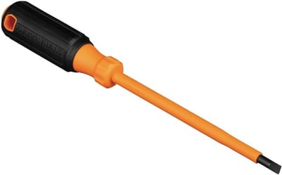 Geïsoleerde Schroevendraaier - VDE Tool - Veilig Klussen - 1000V Bescherming - 6-Inch Schacht - Oranje