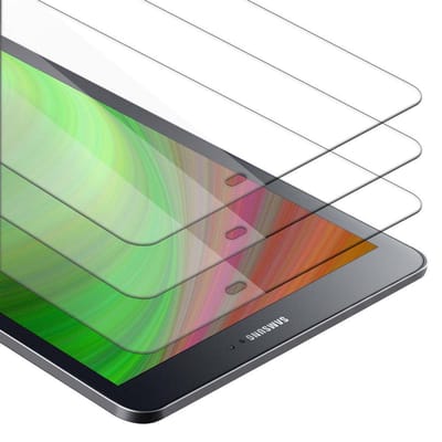 Cadorabo 3x Screenprotector geschikt voor Samsung Galaxy Tab S2 (9.7 Zoll) in KRISTALHELDER - Getemperd Pantser Film (Tempered) Display beschermend glas in 9H hardheid met 3D Touch