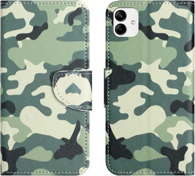 Coverup Hoesje - Geschikt voor Samsung Galaxy A05 Hoesje - Coverup Book Case - Camouflage