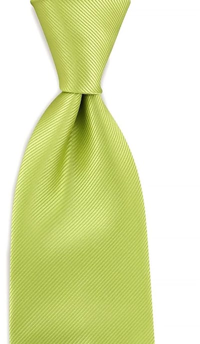 JB Collection - Stropdassen - stropdas limegroen repp - limegroen