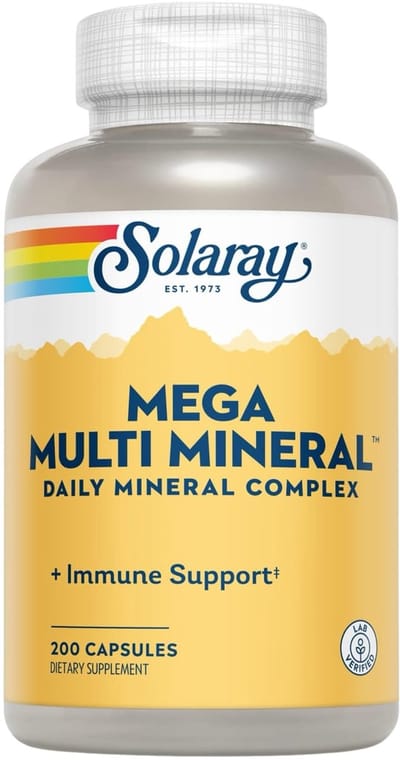 Solaray Mega-Multi-Mineral - 200 capsules