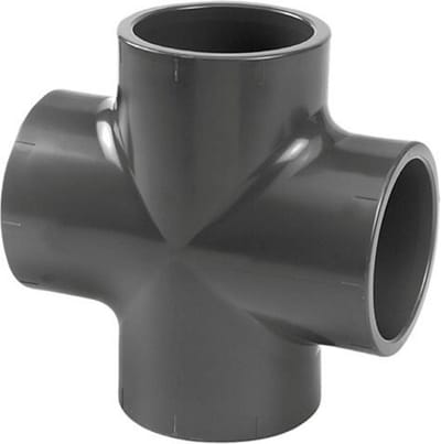 pvc kruisstuk-90 mm, 10 bar
