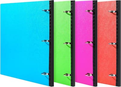 Telescopische Ringbanden - Flexibele Mappen - Documenten Organiseren - Elastische Rugband - 29.49 x 29.01 cm - 4 Kleuren