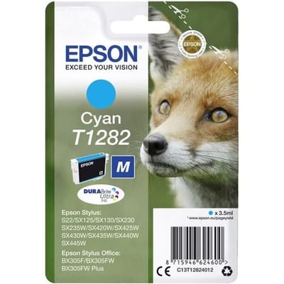Epson Fox inktpatroon Cyan T1282 DURABrite Ultra Ink