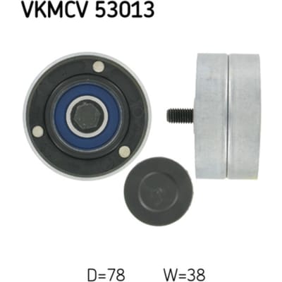 Rondsel/geleiderpoelie, V-riem SKF VKMCV 53013