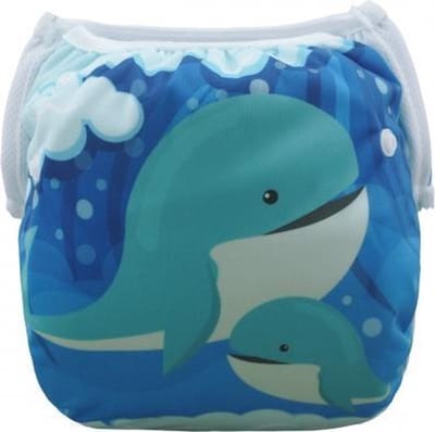 Zwemluier Walvis | 0-3 jaar | one size - in maat verstelbaar | wasbare zwemluier | herbruikbaar | Kidzstore.eu