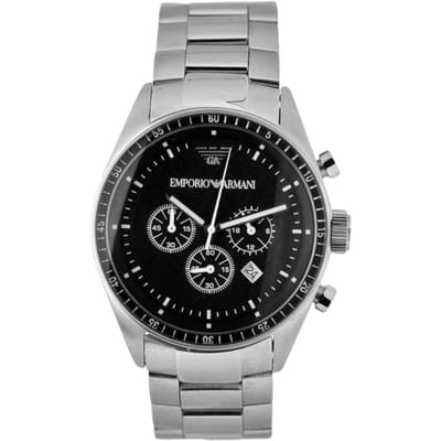 Emporio Armani AR0585 Chronograaf Herenhorloge 42mm zilver