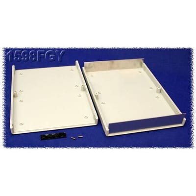 Hammond Electronics 1598FGY Instrumentbehuizing 250 x 160 x 40 ABS Grijs 1 stuk(s)