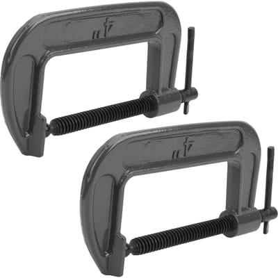2 stuks G-klem G?Type C?Type Houtbewerking Smeedbaar Staal Vast Industriële Sterkte Gereedschap black