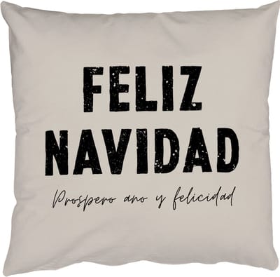 Sierkussens - Kussentjes Woonkamer - 50x50 cm - Kerst - Quotes - Feliz navidad - Kerstmis - Feestdagen