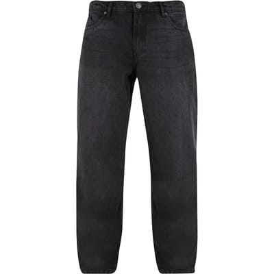 Urban Classics - Heavy Ounce Zipped Jeans Broek rechte pijpen - Taille, 32 inch - Zwart