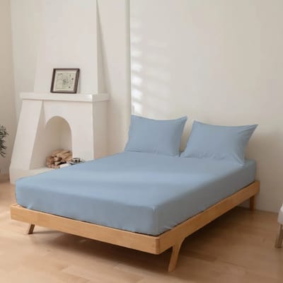 Senzatione katoen Hoeslaken Licht Blauw - 180x220+30