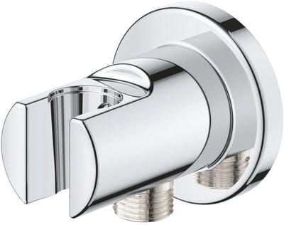 Grohe Tempesta Wandaansluitbocht - 1/2" - met houder - met terugstroom beveliging - chroom
