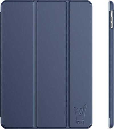 Hoes geschikt voor iPad 2017 / 2018 9.7 inch Trifold Donkerblauw