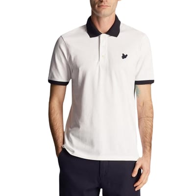 Lyle & Scott Ringer wit poloshirt
