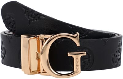 GUESS riem Jena Adjustable And Reversible Pant Belt W85 Wine Multi wijnrood zwart