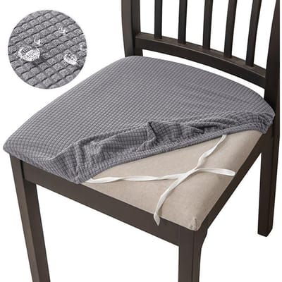1 /2 /4 /6 stuks Waterdichte Jacquard Stoelzithoezen Afneembare Eetkamerstoelzithoes Stretch Stoelkussen Slipcover Eetkamer 4-Pcs