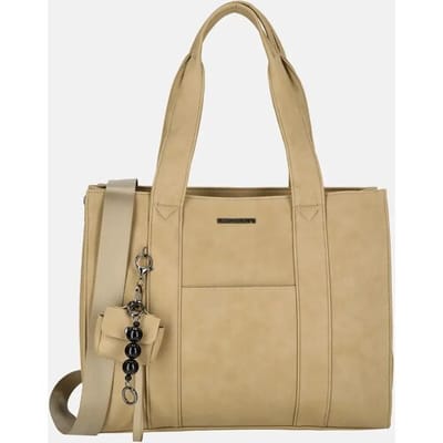 Enrico Benetti Taylor Schoudertas met 15 inch Laptopvak - Laptoptas - Taupe