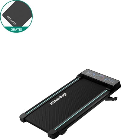 Dreaver Climb - 2 in 1 Loopband Inklapbaar 6KM/U - Inclusief App & Accessoires - Hardloopband - Treadmill - Wandelband - Walking pad - Voor Thuis