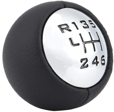 Dailygoods- Versnellingspookknop Ergonomisch - Pookknop - Universeel - Hoogwaardige ABS - Chroom - Luxe Design - Versnellingspook