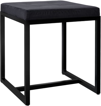 CLP Barci kruk met bekleding en zwart ijzeren frame Fluweel/zwart