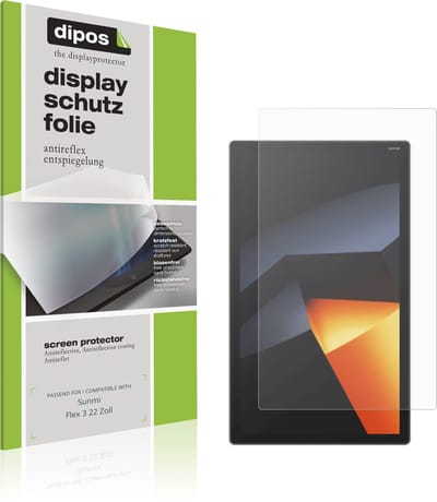 dipos – 2x Matte Beschermfolie geschikt voor Sunmi Flex 3 22 Zoll | Krasbestendige & antireflecterende Screenprotector Ultra-Thin