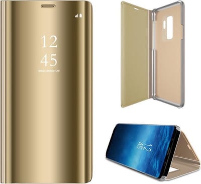 Hoesje geschikt voor Samsung Galaxy S9 - Book Case Spiegel Goud