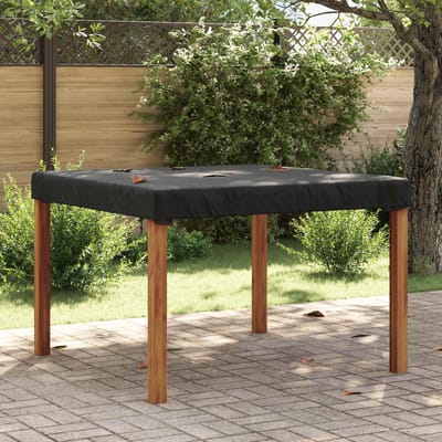 vidaXL - Tafel - Dekking - 122 - x - 122 - x - 15 - cm - Vierkant - Waterdicht - Zwart