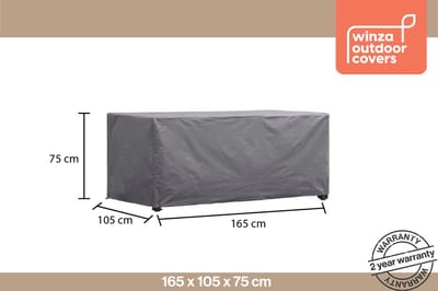 Winza Outdoor Covers - Premium - beschermhoes tafel tot 160 cm - Afmeting : 165x105x75 cm - Tuintafel hoes - tuinmeubelhoes -