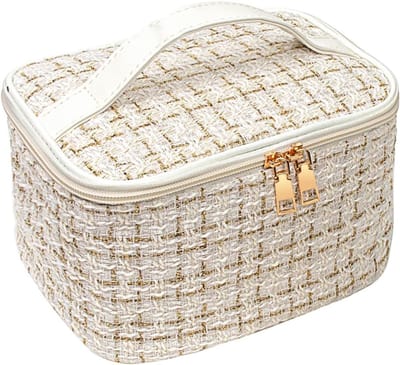 Travel Makeup Bag - Hoge Capaciteit Toilettas - Waterdicht en Slijtvast - Draagbare Cosmetica Organizer - Geschikt voor Vrouwen en Meisjes