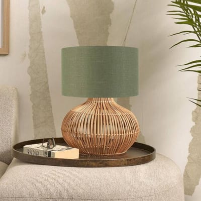 Good & Mojo Good &amp; Mojo Kalahari tafellamp 32cm groen