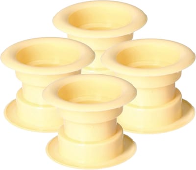Luchtroosters Set - Ventilatie Roosters - Luchtcirculatie Verbeteren - Set Van Vier - 4x3.7x5.5cm - Houtkleur