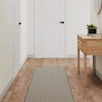 vidaXL - Tapijtloper - 50x200 - cm - sisal-look - platina