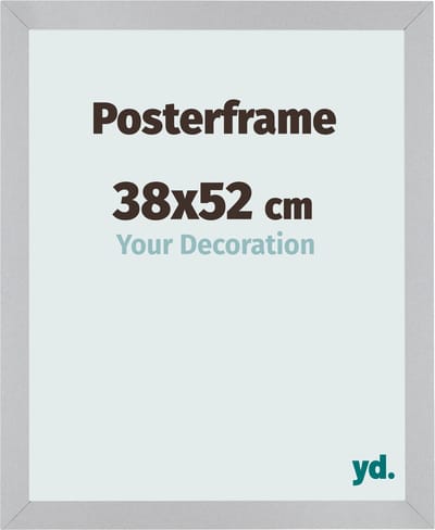 Your Decoration - Posterlijst 38x52 cm - MDF - Zilver Mat - Parma