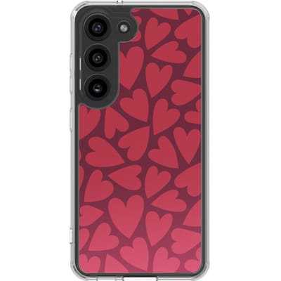 imoshion Hoesje - Geschikt voor Samsung Galaxy S23 - Design hoesje - Hearty Coral Dust