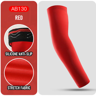 1 Stuks Elleboogbeschermers Fiets Buiten Bescherming Ski Motorfiets Armbeschermers Basketbal Voetbal Sport Elleboogbeschermers Vrouwen Mannen L rood