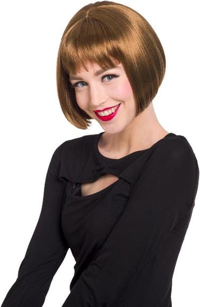 Folat - Luxe pruik Victoria naturel bruin