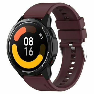 By Qubix - Siliconen sportband - Wijnrood - geschikt voor Huawei Watch 5 - 46mm