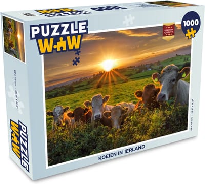 Puzzel Koeien in Ierland - Legpuzzel - Puzzel 1000 stukjes volwassenen