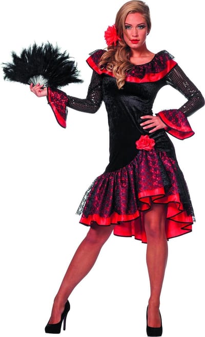 Spaanse jurk Angelita de luxe - Maat 36