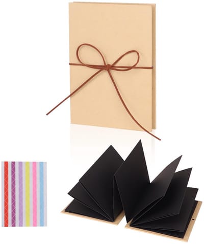 Dailygoods- Fotoalbum 5 inch - Scrapbook - 36 pagina's - Doe-het-zelf - Mini formaat - Uniek ontwerp (17,5 x 11,5 cm)