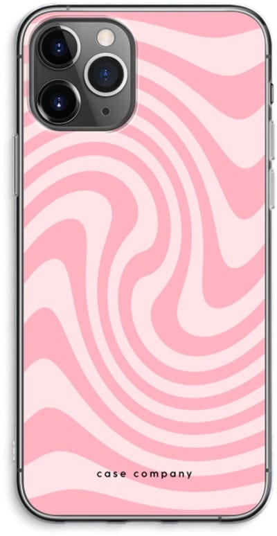 Case Company® - Hoesje geschikt voor iPhone 11 Pro Max hoesje - Swirl Roos - Soft Cover Telefoonhoesje - Bescherming aan alle Kanten en Schermrand