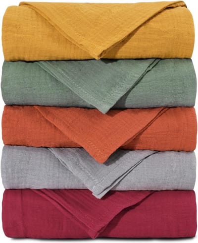 doekjes voor babymousseline-vierkanten, spuugdoeken baby, wikkeldekens voor pasgeboren jongens en meisjes, 5 stuks