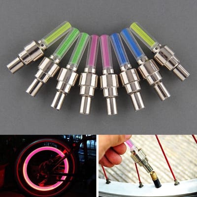 *** Ventielverlichting Fietsverlichting - Wielverlichting - 2x LED-Spaaklicht - voor Kinderen - Verlichtingssets voor het Fietswiel - van Heble® ***