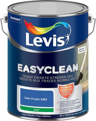 Levis - Easyclean Tegen Zwarte Strepen Mix - Clear Purple A80 - Mengverf - 5 L