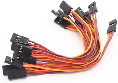 10 stuks 20 cm servo verlengkabel - Mannelijke stekker naar stekker voor modelbouw RC
