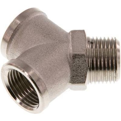 Y-Koppeling R3/8'' Buitendraad X G3/8'' Binnendraad Vernikkeld 16bar [2 Stuks]