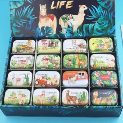 32 stuks(1Doos) Schattig Mini Blikken Metalen Doosje Verzegeld Pil Doosje Sieraden Snoep Doosje Kleine Opbergblikjes Munt Oorbellen Koptelefoon Cadeau Doosjes
